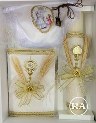 First Communion Candle Gift Set (girl) 