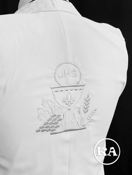 First Communion Suit with Caliz Embroidery