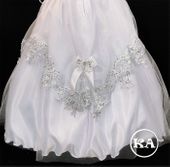 Girls' First Communion Silky Top Dress with Virgen