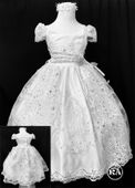 Ice Crystal Baptism Dress w/ sequence - Virgin Mary