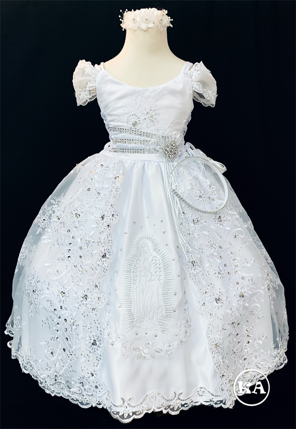 Girls Baptism Dress Virgin Mary (612)