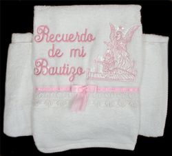 Baptism Towel w/ Guardian Angel 