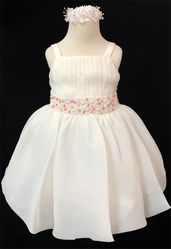 Glamorous Infant Ivory Solid Dress Color Beads (sold out)