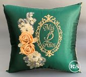 Magic Mirror Quinceanea Pillow in Fuchsia Color