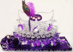 Masquerade Themed Sweet 16 Brindis Set - Purple/Silver