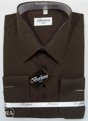 Mens' Fancy Shirt Brown Color.