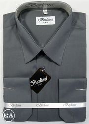 Men's Fancy Shirt Charcoal Color.