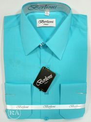 Berlioni Men's Long Sleeve - Aqua Blue