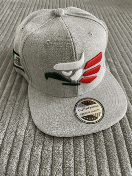 Mexico Eagle Silver Snapback Hat