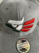 Mexico Snapback Hat - Premium Gray Adjustable with Embroidered Design