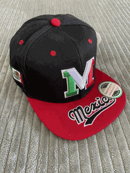 Mexico Hat Snapback New Style Black and Red