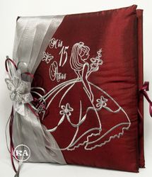 Photo Album w/ Teenager Ribbon Silver