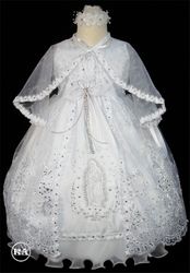 Baptism Dress with Virgin Mary-  sold out