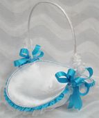 12-Inch Flower Girl Baskets Wedding or Special Occasion Blush Color