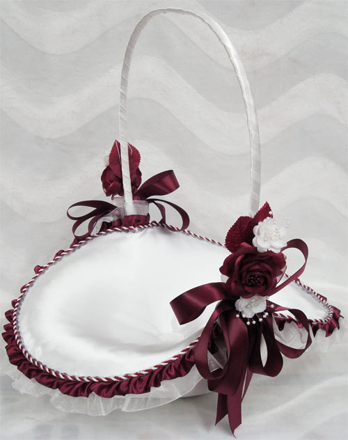 Quinceanera Gift Basket 12" in White and Red