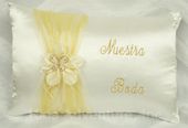 Quinceanera Pillow Set w/ Butterfly - Burgundy with Gold