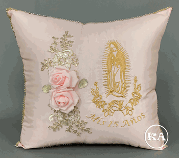 Virgin Mary Themed Quinceanera Pillow