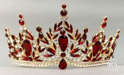 Red and Gold Quinceanera Tiara