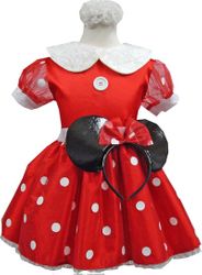 Red polka-dot dress w/ Minnie Mouse Ears  