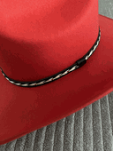 Red Felt Cowboy Hat 