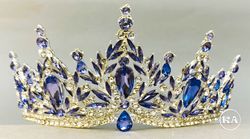 Royal blue Quinceanera Tiara