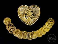 13-pc Gold Colored Wedding Coins Set