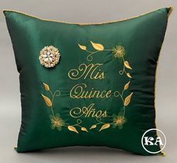 Square-Shaped Floral Quinceanera Kneeling Pillow