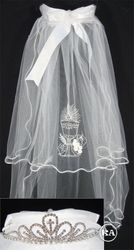Tiara and Communion Veil with Calyx 