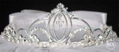 Tiara and Veil for First Communion with Cross