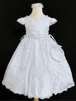 Baptism Dress with Virgin Mary
