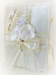 Wedding Bible w/ Ribbon and Bouquet