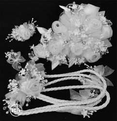 Wedding Bouquet Set - White