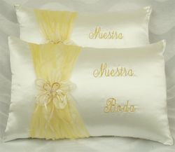 Wedding Pillows "Nuestra Boda" w/ Butterflies