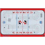 3 Player NHL Rink Cribbage Boards for 1/8" Pegs