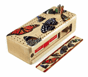 Colorful Butterflies Cribbage Boards