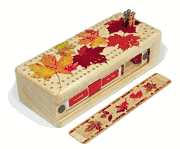 Maple Leaves Cribbage Boards