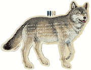 Wolf Cribbage Boards