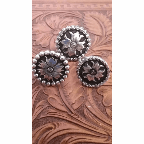 Single Flower Rings .....STERLING SILVER