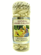 Natural Liquid Calcium (100 softgels/600mg)