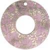 Blacklip shell donut w/ hole in purple