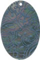 Blacklip shell oval in black Blacklip shell oval in black