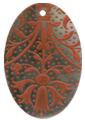 Blacklip shell oval in red