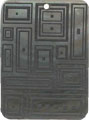Blacklip shell rectangle in black