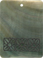 Blacklip shell rectangle in black