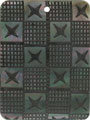 Blacklip shell rectangle in black