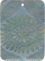 Blacklip shell rectangle in blue
