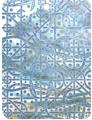 Blacklip shell rectangle in blue Blacklip shell rectangle in blue