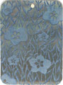 Blacklip shell rectangle in blue
