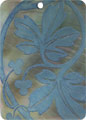 Blacklip shell rectangle in blue