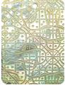Blacklip shell rectangle in celedon